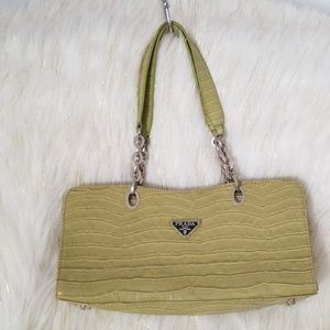 PRADA vintage prada leather bag!!